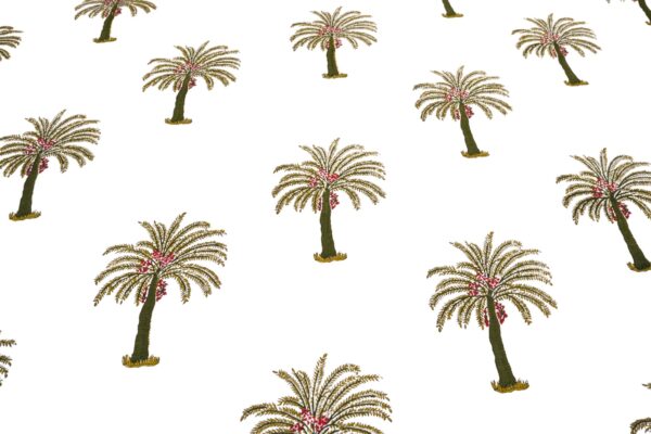 Tropical Palm Tree Cotton Bedsheet