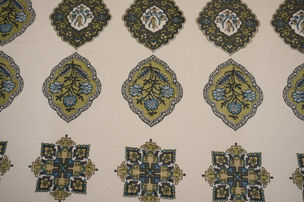 Regal Geometric Block Print Cotton Bedsheet