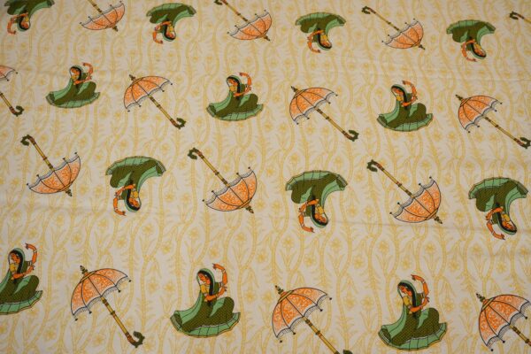 Rajasthani Folk Art Cotton Bedsheet